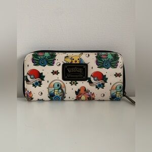 Pokemon x Loungefly traditional tattoo flash Pokémon wallet